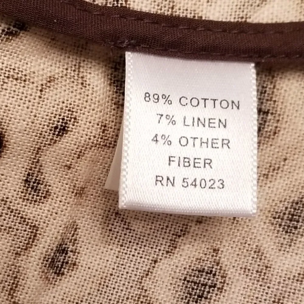 Banana Republic Tan Brown Short Sleeve Safari Print Jacket Size 0   8 374 - Picture 7 of 11